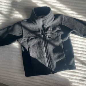COLUMBIA black fleece jacket - size 24 months